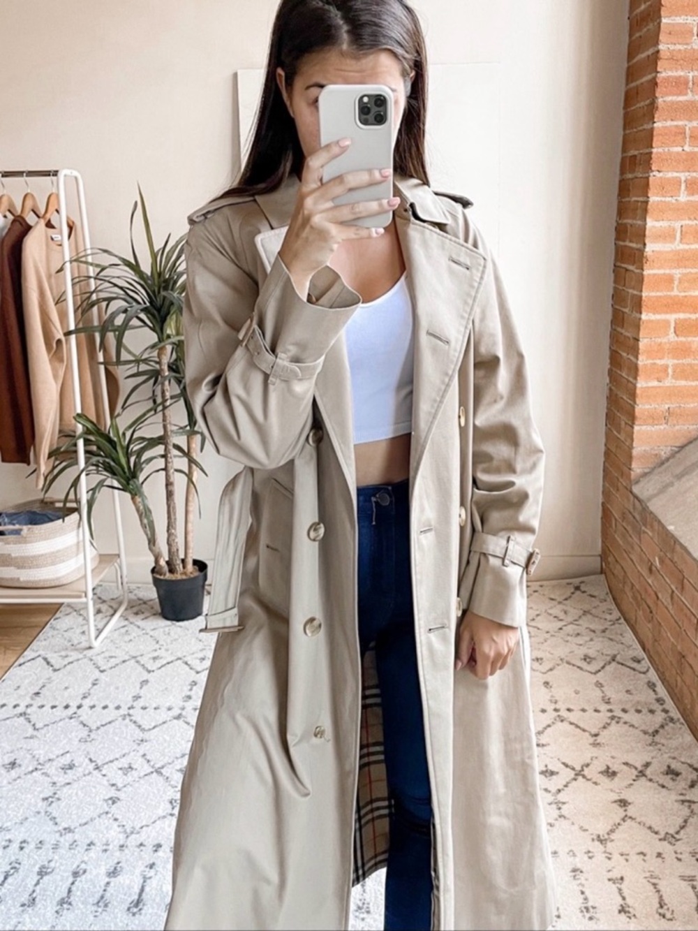 Burberry Chelsea Heritage Trench Coat Honey Tan US 8 Long Belted England Classic - Picture 3 of 14